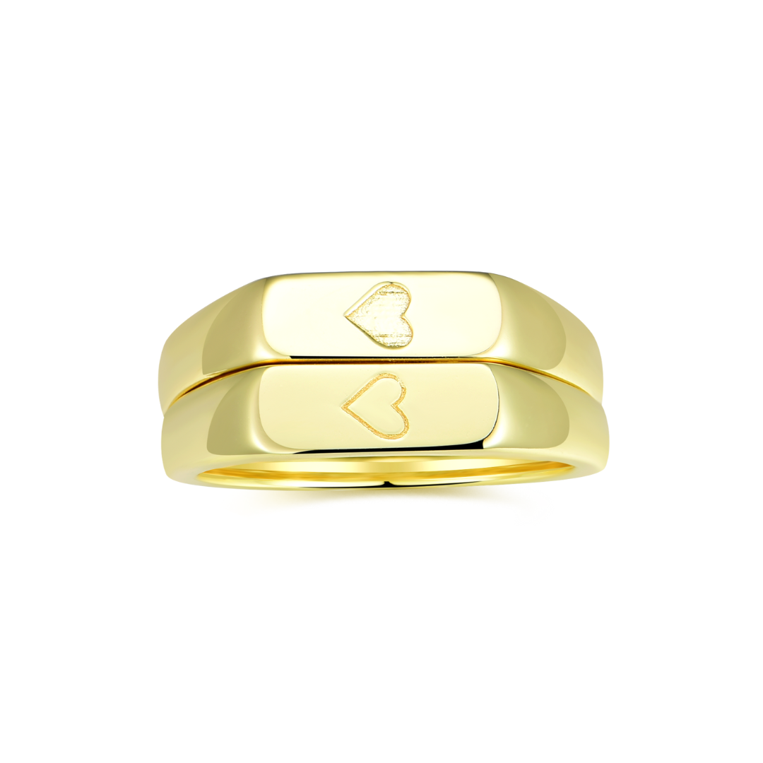 Two Hearts Rings