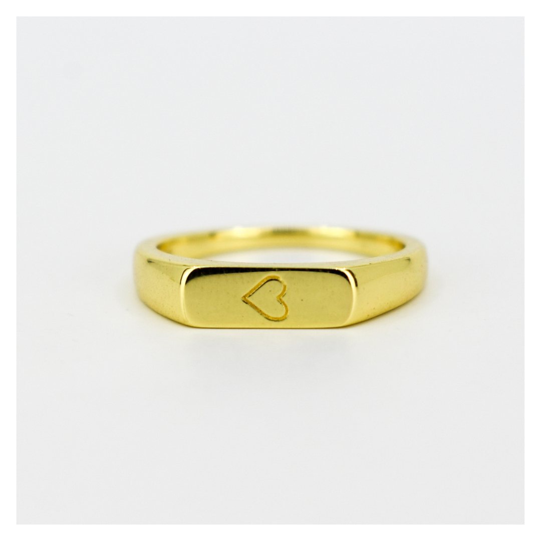 Two Hearts Top Ring